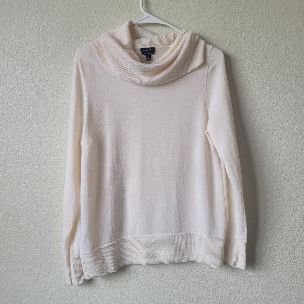 Talbots Pure Merino Wool Winter White Sweater